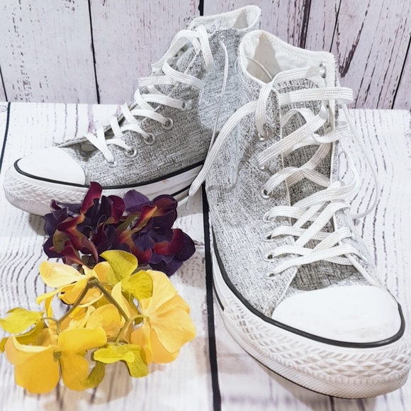 Converse Shoes - CONVERSE All Star Sneaker Silver/White - Sz 10